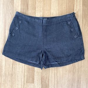 ANN TAYLOR LOFT Dark Blue Wash Denim Shorts Size 14